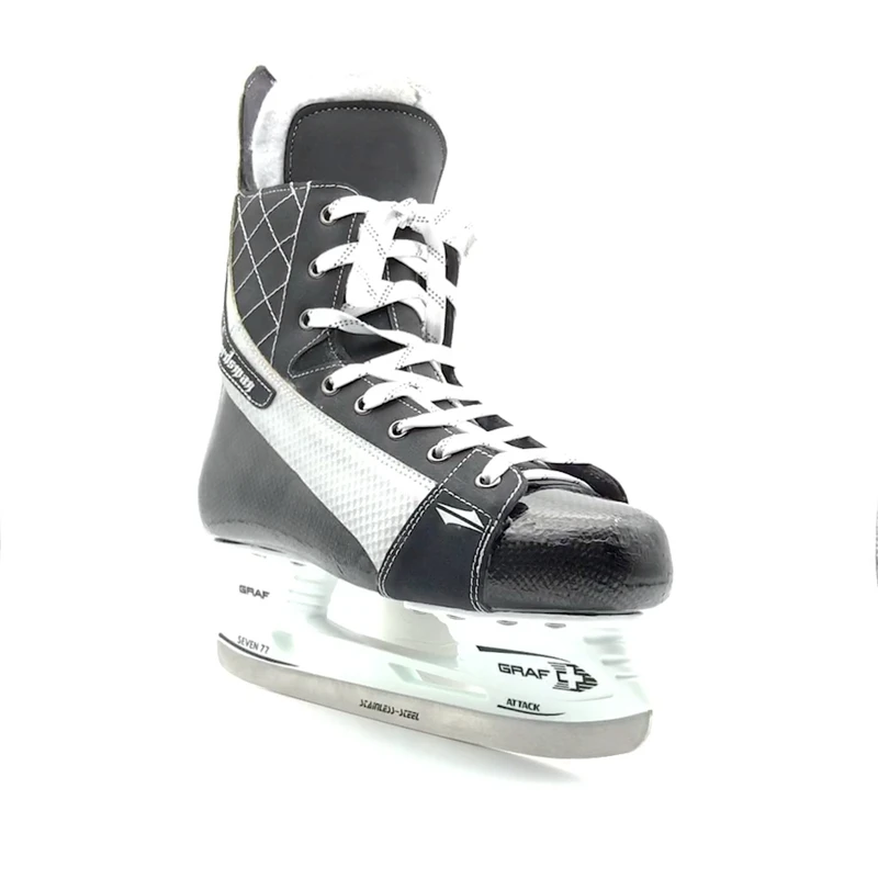 
Fixed Size Ice Hockey Skate Manufacturer High End Integrated Carbon Fiber Ice Team Hockey Skates Shoes 