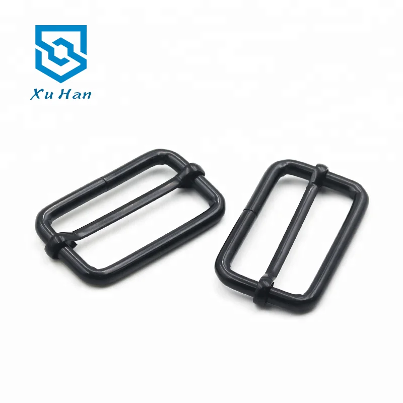 High quality metal tri-glide slider adjustable buckle for adjusting backpack and garment tapes.