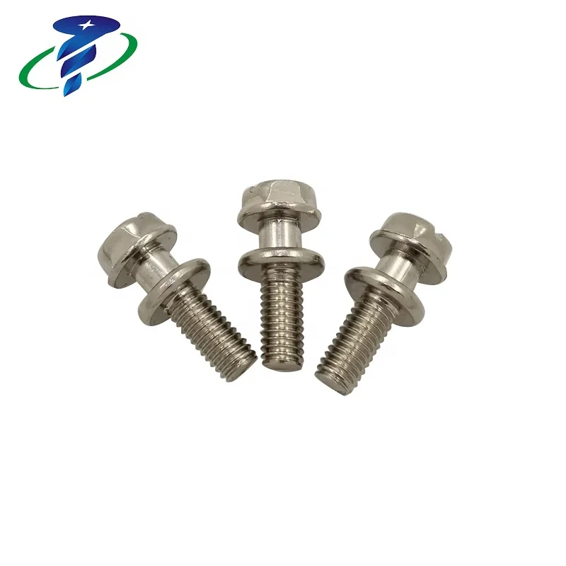 Hot Sale Nickel Plated Cross Recess Hex Head Screw