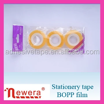 Bopp Stationery Adhesive Tape Roll with Package Made by Acrylic Material