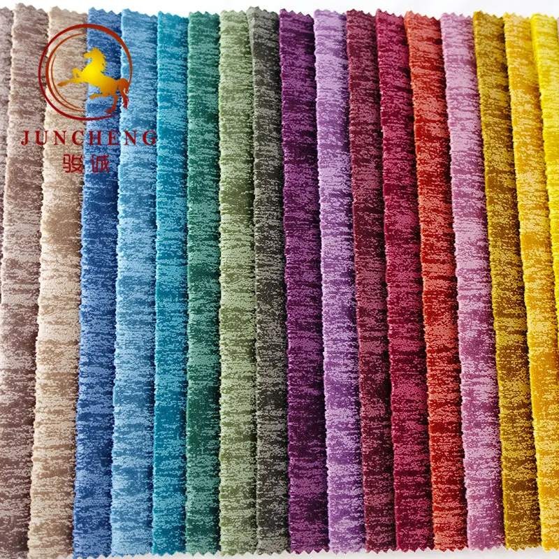 China supplier Polyester high quality embossed holland velvet sofa fabric