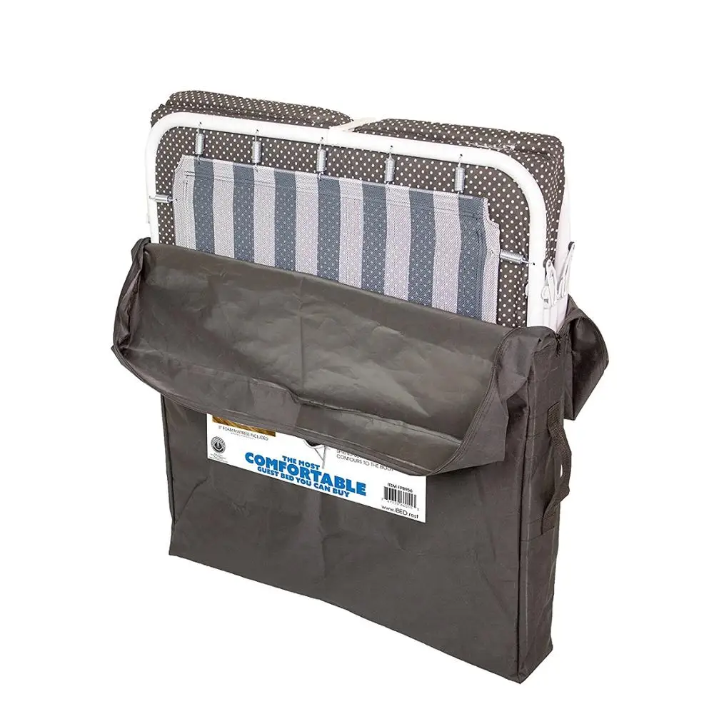 camping folding bed furniture strong iron folding cot bed easy storable folding guest bed