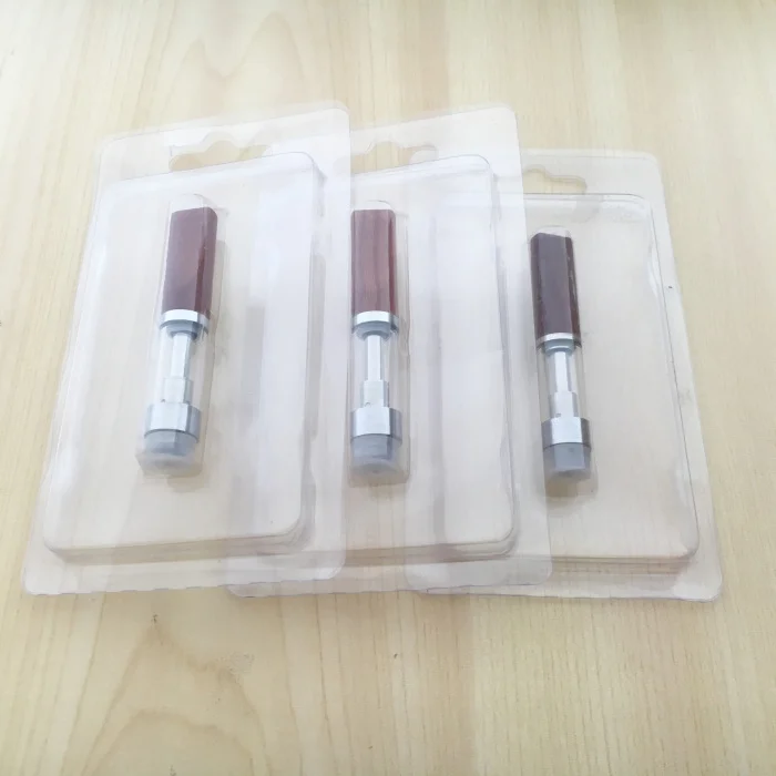 
Disposable Custom Plastic Clamshell Vape Cartridge Blister Packaging 500mg cartridge boxes 