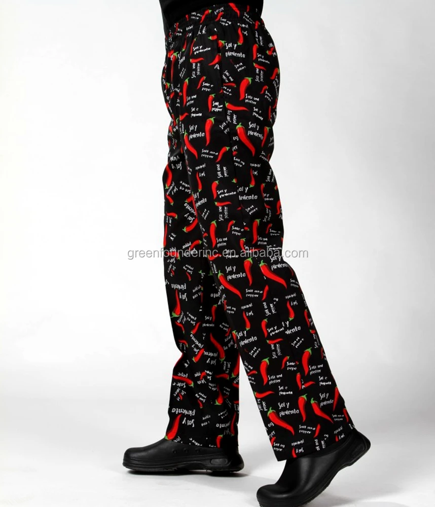 Durable Cotton Chef Pants Baggy Pants Worker Uniforms Supply