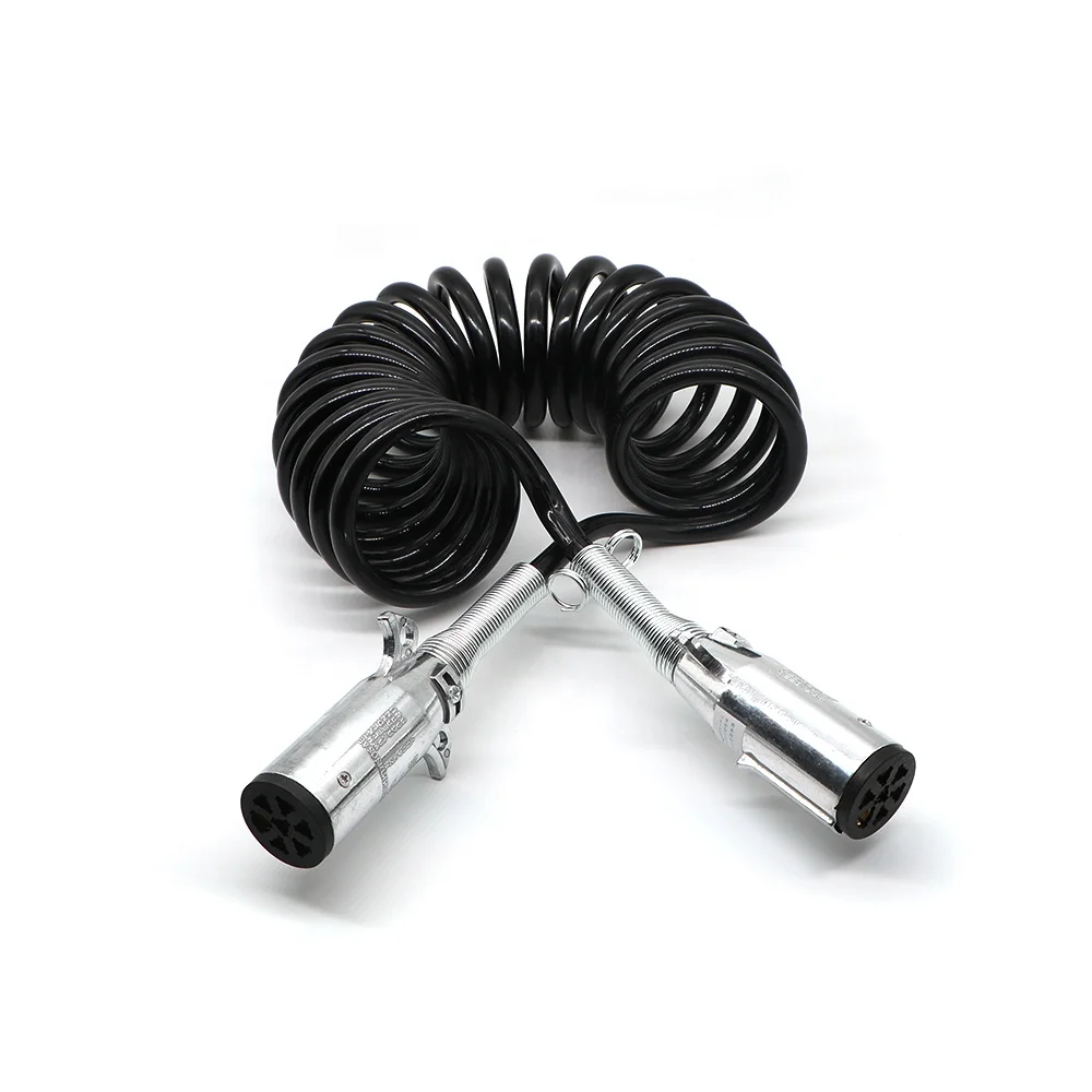 Pure PU 5 pin reversing camera trailer cable