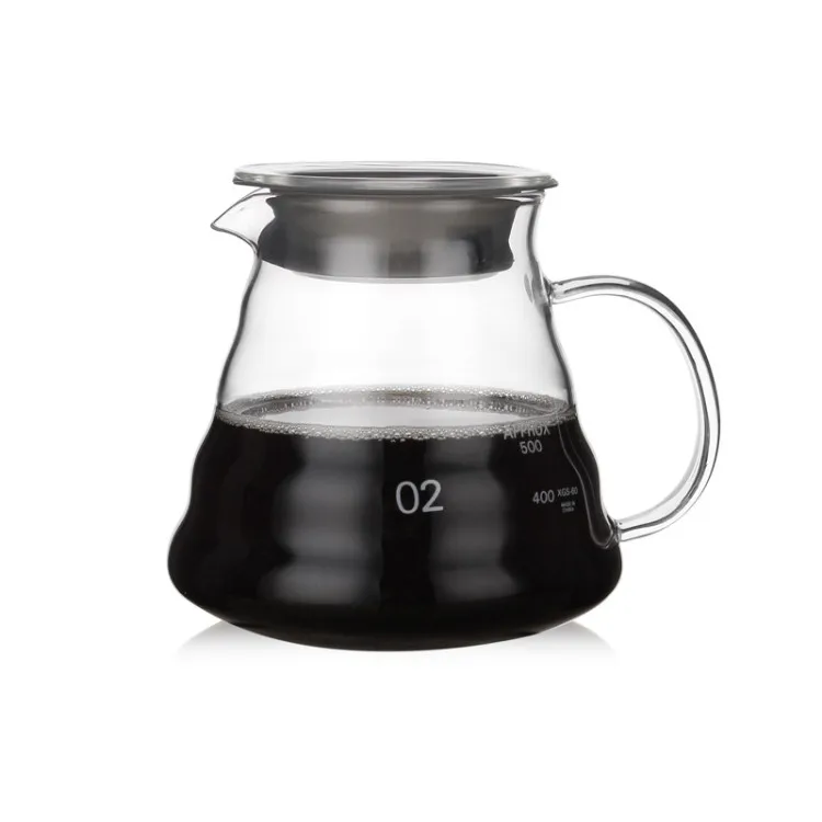 Heat Resistant Glass Hand Drip Coffee Pot coffee server Teapot drip coffee pot