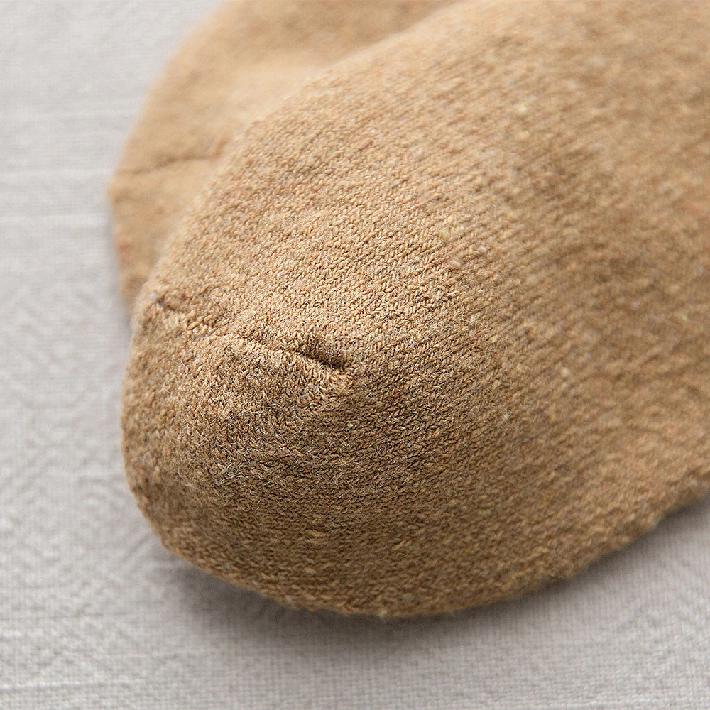 High Quality Sustainable Winter Cute Dog Embroidery Thick Warm Wool Socks for Women