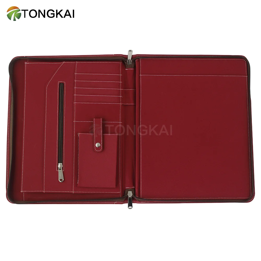 Briefcase a3 size file folder desktop folder organizer padfolio with notepad