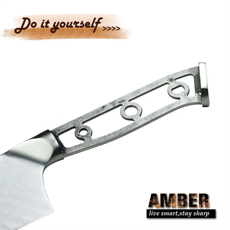 DIY 8 inch Japanese Steel 67 Layer damascus steel chef knife blanks