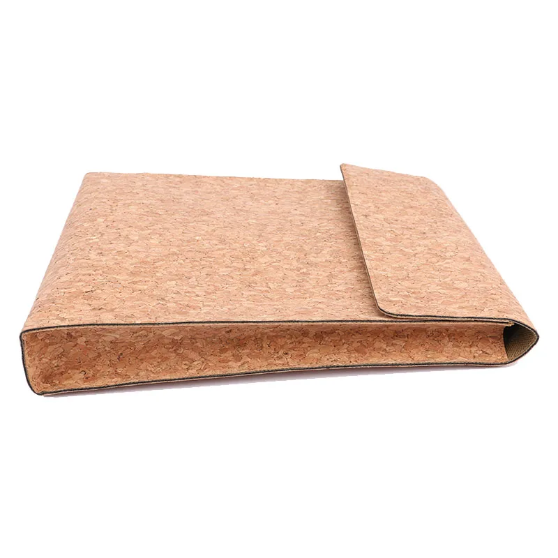 Factory custom cork file bag/natural color cork paper document bag/vegan cork document holder