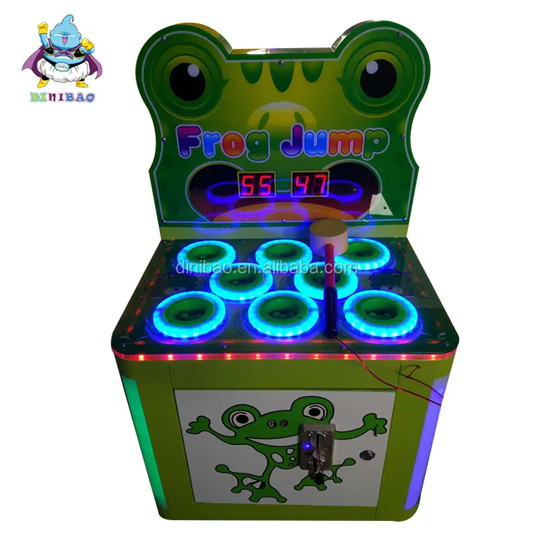 whack A Mole hitting frog kids game machine frog hammer arcade ticket redemption game machine for sale (60726900697)