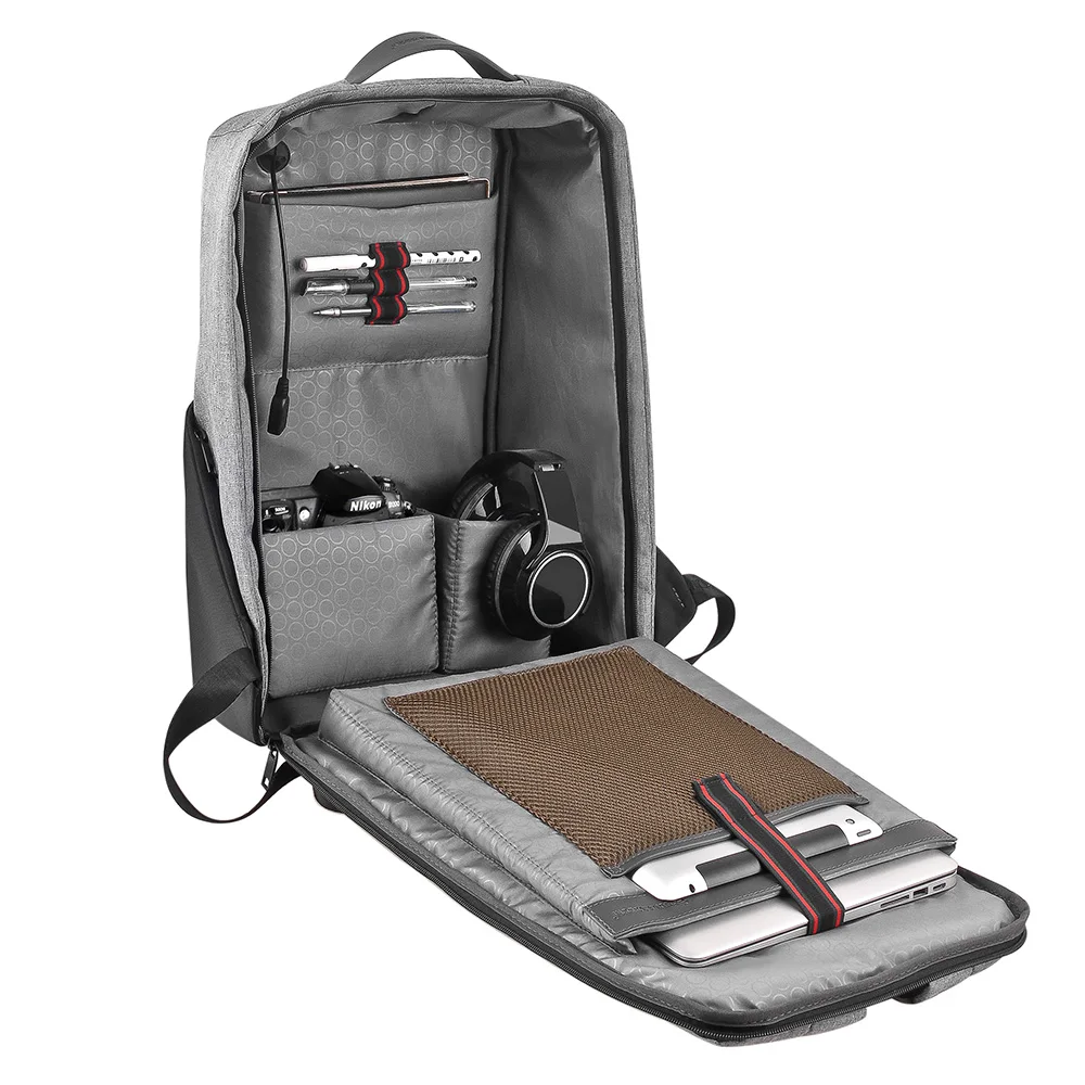 
Fashional Design 10W solar backpack with USB charger anti theft backpack for outdoor hiking business trip 