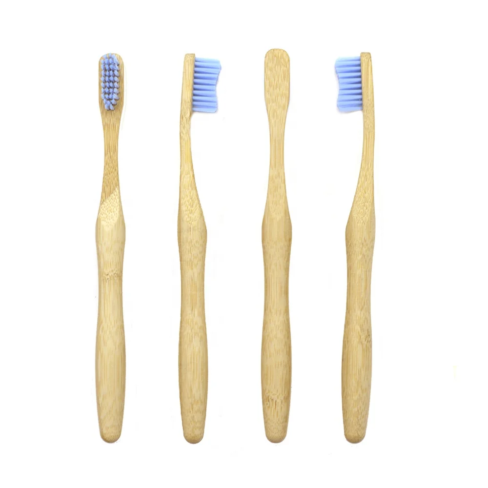 Colorful Color Code Bristles Reusable Travel Hotel Home Bamboo Toothbrush