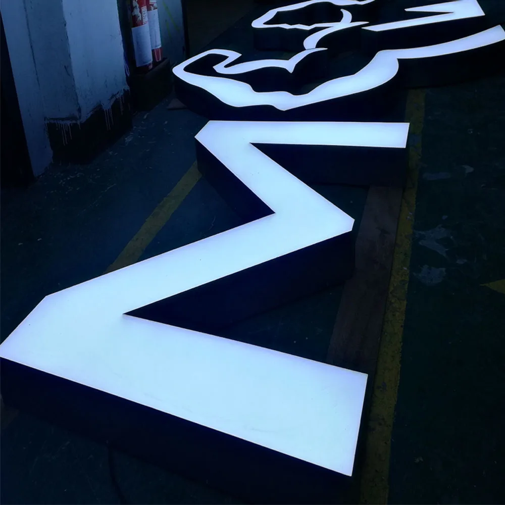 outdoor led digital sign letter with white lights outdoor letter sign led logo sign board