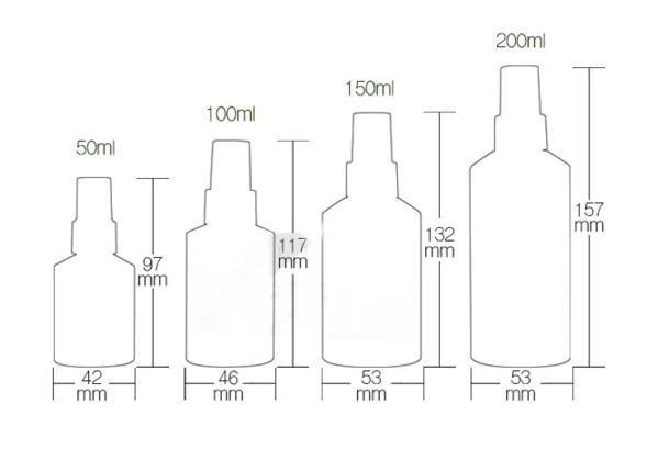 
50ml 100ml 150ml 200ml pump bottle with aluminum cream pump 