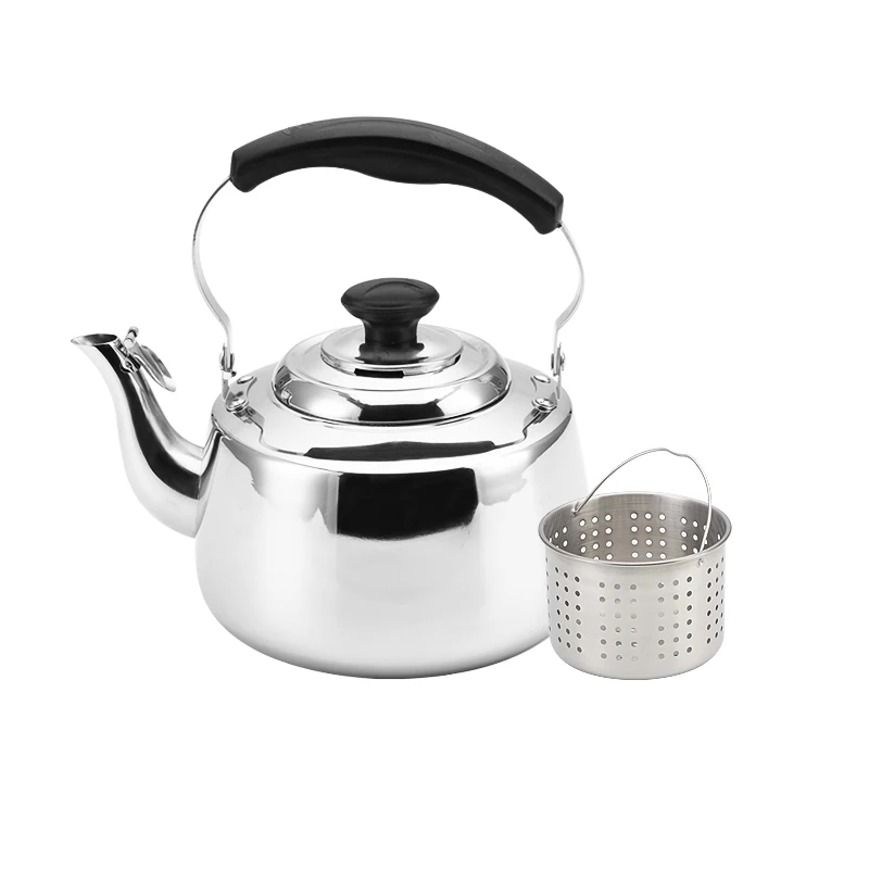 Manufacturer  New design wood grain bakelite handle Omega B  stainless steel whistling water tea kettle