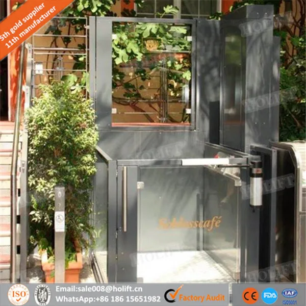 
Mini home elevator vertical wheelchair lift platform climbing lift 