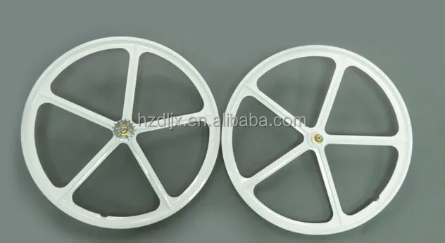 700c 5 Spoke Front Rear Wheel set Rim For Fixie Fixed Gear Bike Bicycle Cycling