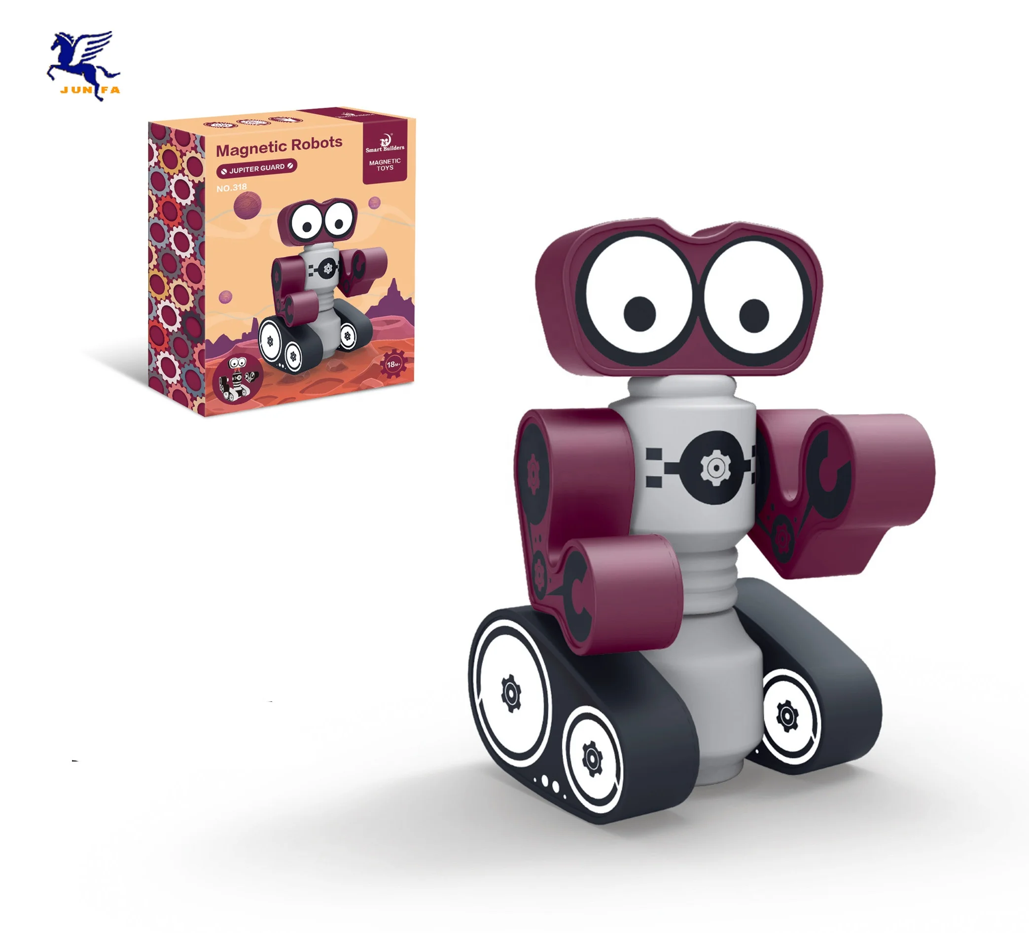 DIY магнитный Робот строительные блоки для детей Юпитер сборный игрушечный набор