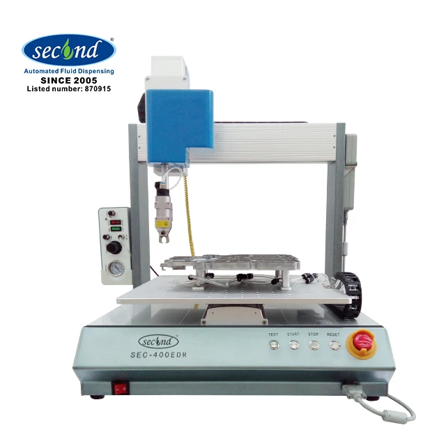 Automatic fluid dispense adhesive glue dispenser with 4 axis 360 rotate valve