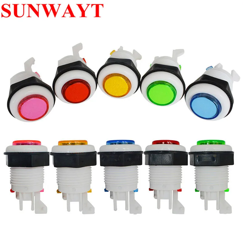 Arcade Game machine A4 Push Button Switch 28mm P4 Arcade Push Button Durable Multicade MAME HAPP Style button with microswitch