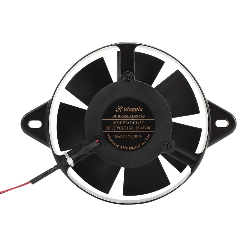 12v 142mm*37mm round dc axial fan two ball bearing 1437 fan