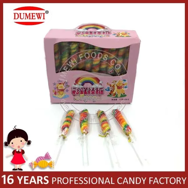Фруктовый Вкус Ручной Извилистая Красочные Леденцы