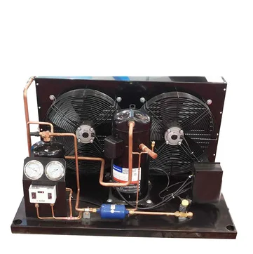 1/3 HP R404A 110V Small Refrigeration Compressor condensing Unit For Showcase