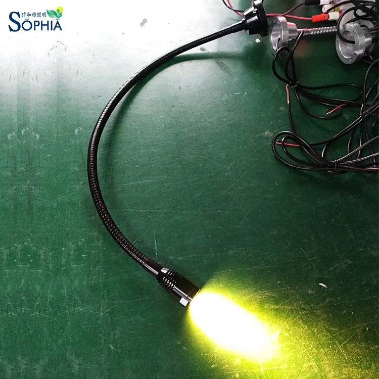 1w 3W 12v 24v 120v 230v gooseneck lamp for precision machine