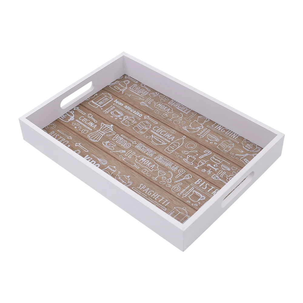 Best selling restaurant wooden breakfast coffee decoration tray