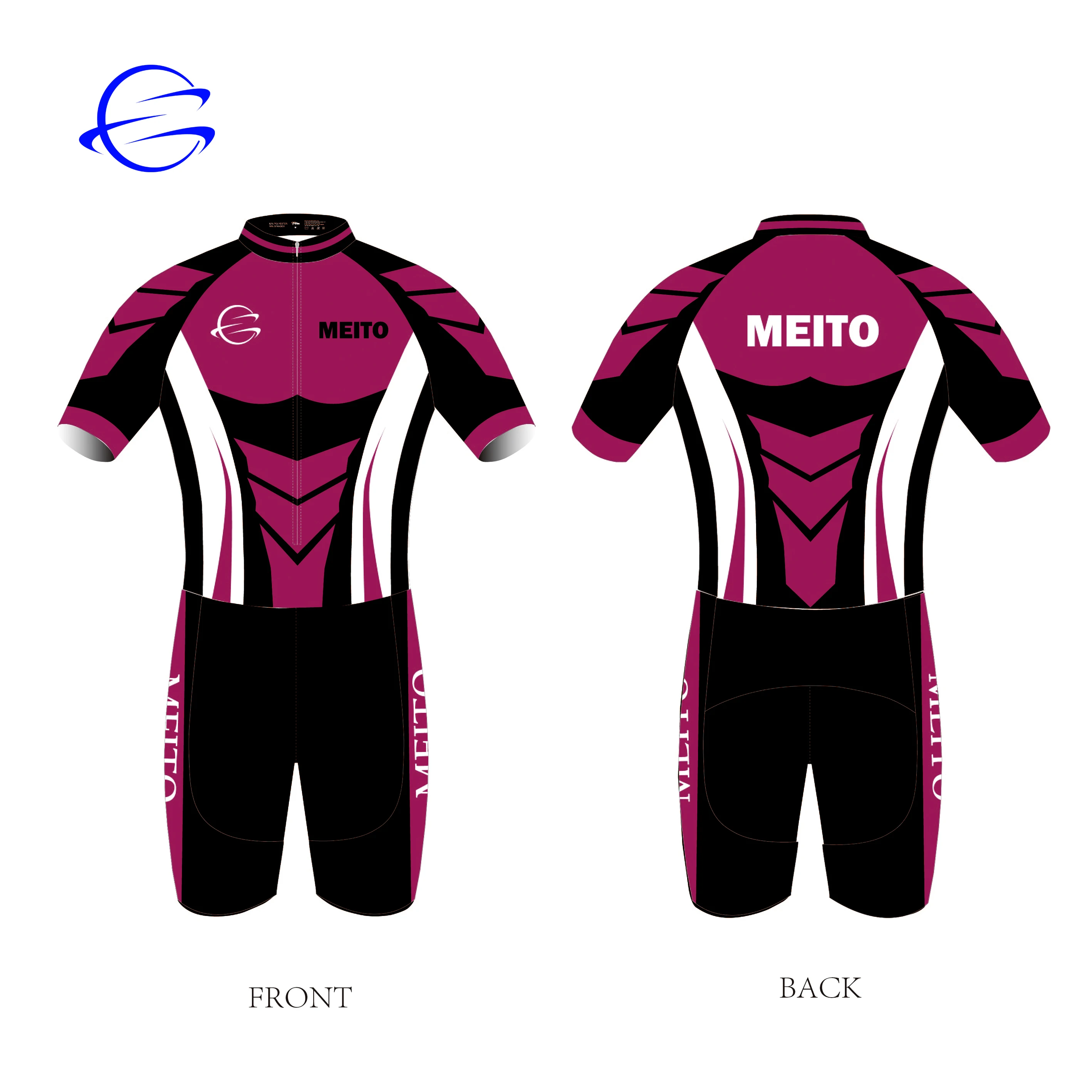 2019 New Design Manufactory Price  Digital Sublimation Printed Speed Skating Skin  Clothing,Skating Suits, Skin Speed Skate Wear