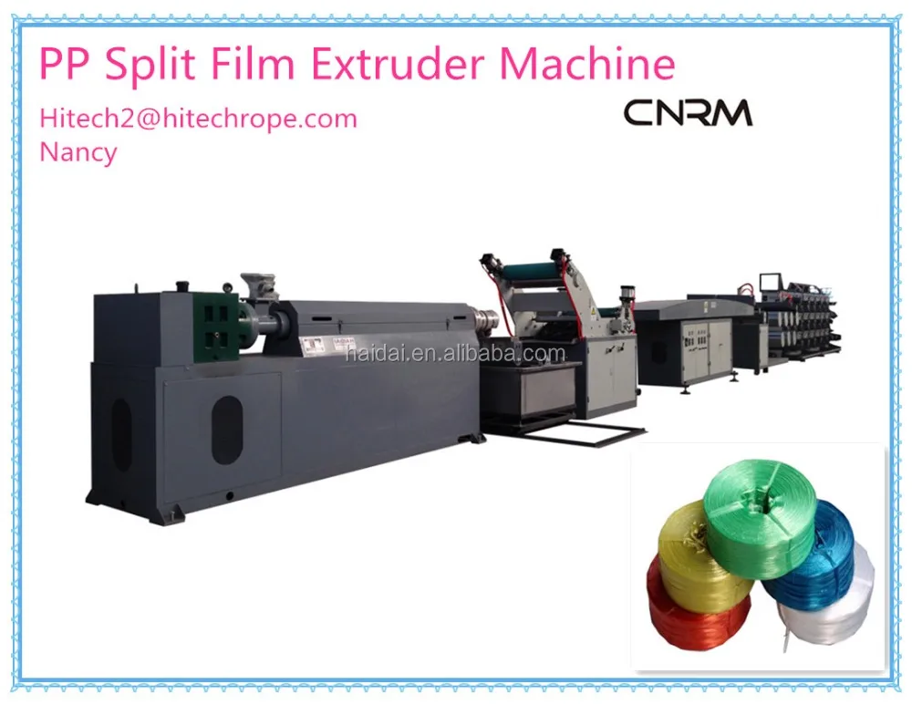 High quality pp flat tape extruder machine for making baler twine