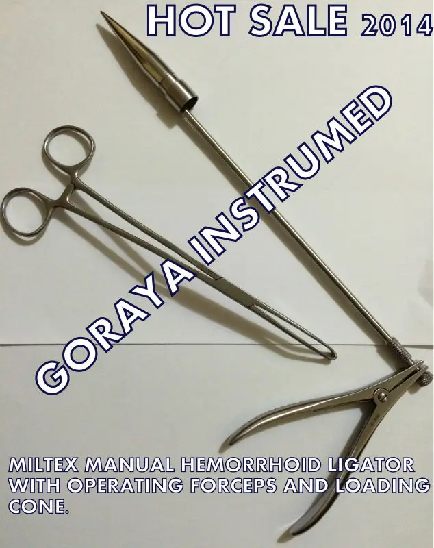 Miltex McGivney, лигатор геморроида, в комплекте с нагрузочным конусом, нержавеющие щипцы и силиконовые ленты, горячая Распродажа 2018