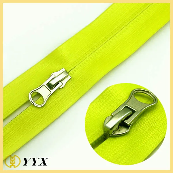 
Waterproof reverse coil zipper open ended 