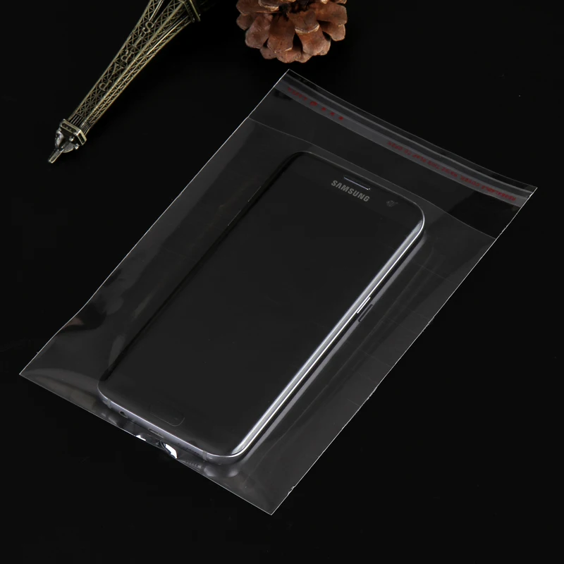 plastic OPP/CPP bags for clothing packing Clear OPP packing bags with header and self adhesive