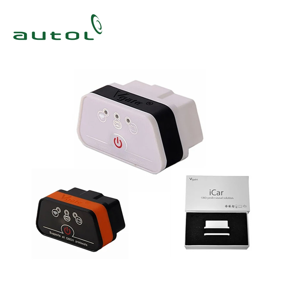 Original VGATE ELM327 WIFI iCar 2 Wifi OBD OBD2 Diagnostic Scanner ELM 327 iCar2 WIFI VGATE Support for iPhone /Android/PC