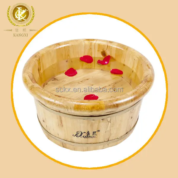 Spa pedicure wooden foot tub make your feet smooth and beautiful