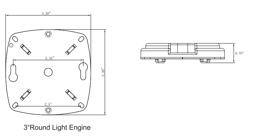 
DOB 3' 10w UL ES Title 24 certificated flicker free triac dimmable round LED light engine ceiling light led module 