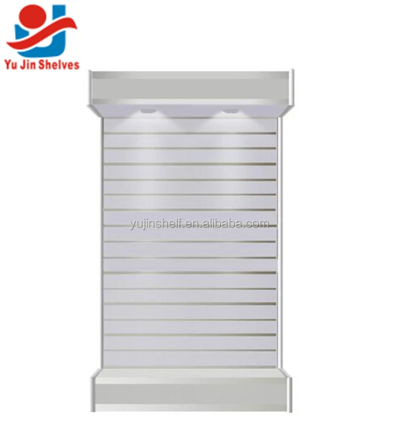 High quality store slatwall display rack shelves for cell phone accessory
