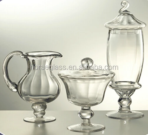 Best Selling Glass Candy storage jar cake jar Home Decoration