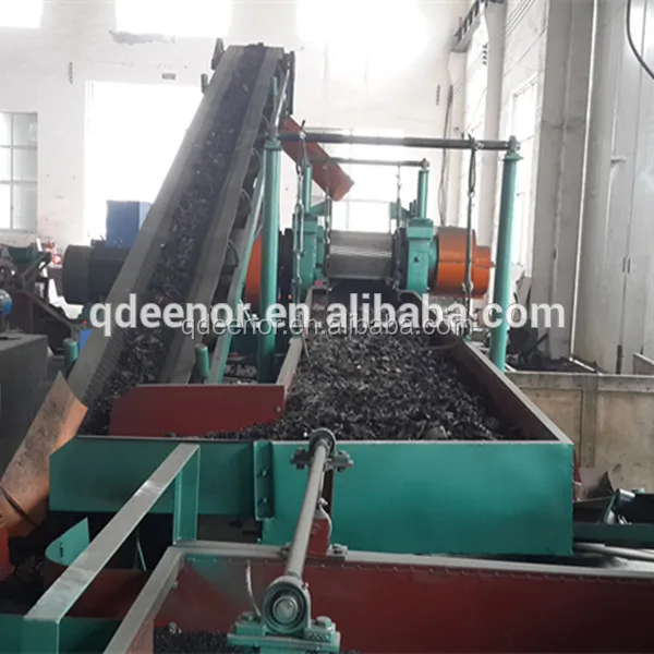 Лом резиновые шины линии рециркуляции / резиновая крошка оборудование для производства / отходов шин дробильная установка