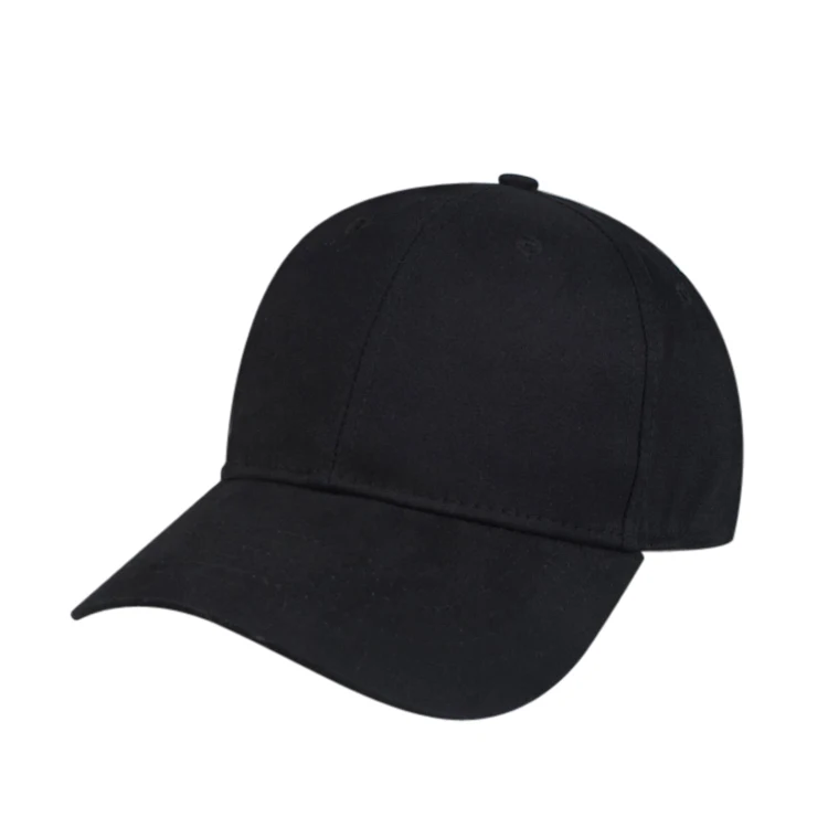 China supplier low MOQ black simple baseball caps closed back fitted hats