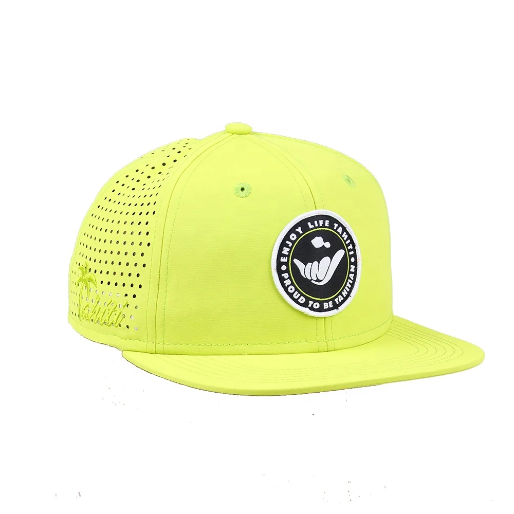 Fashion New Design Flat Brim Laser Boring Holes Custom Snapback Caps Hats