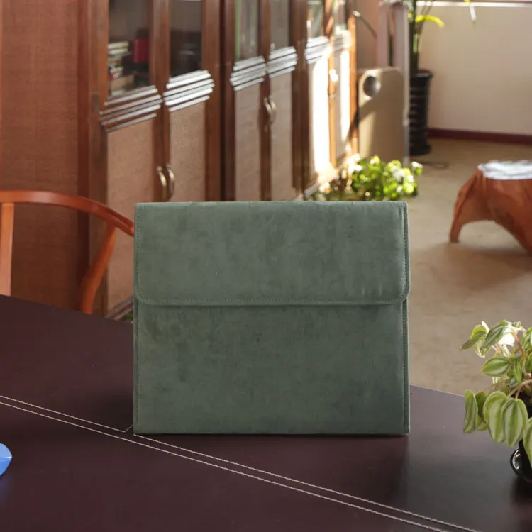 
Customized colorful expandable fabric accordion folder with colored pp pockets 