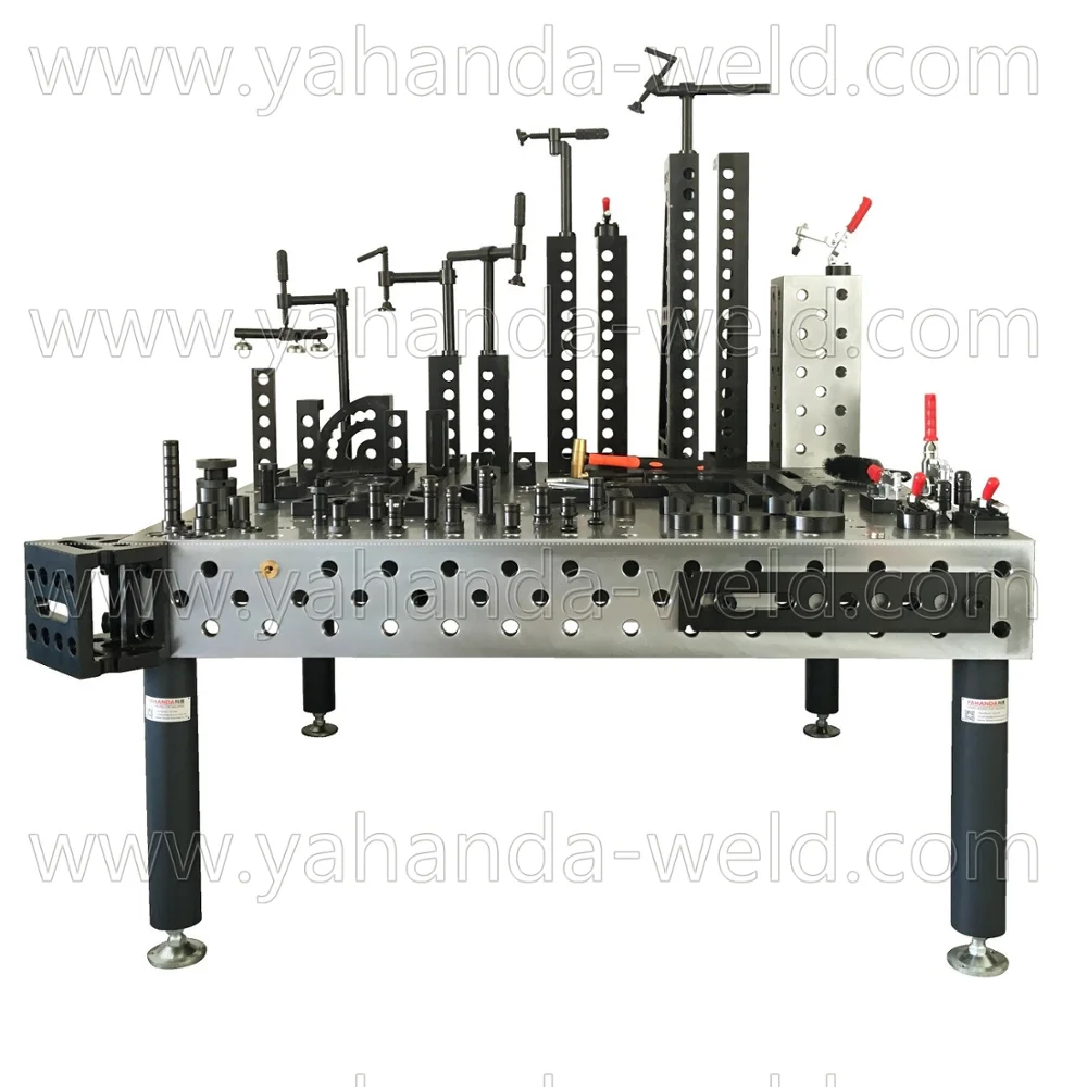 Hot-selling Multi-function 3D Welding Table with different universal Clamps ready for ship