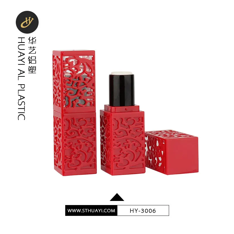 
Private Label long lasting hollow carving retro lipstick tube custom empty packaging lipstick tube 