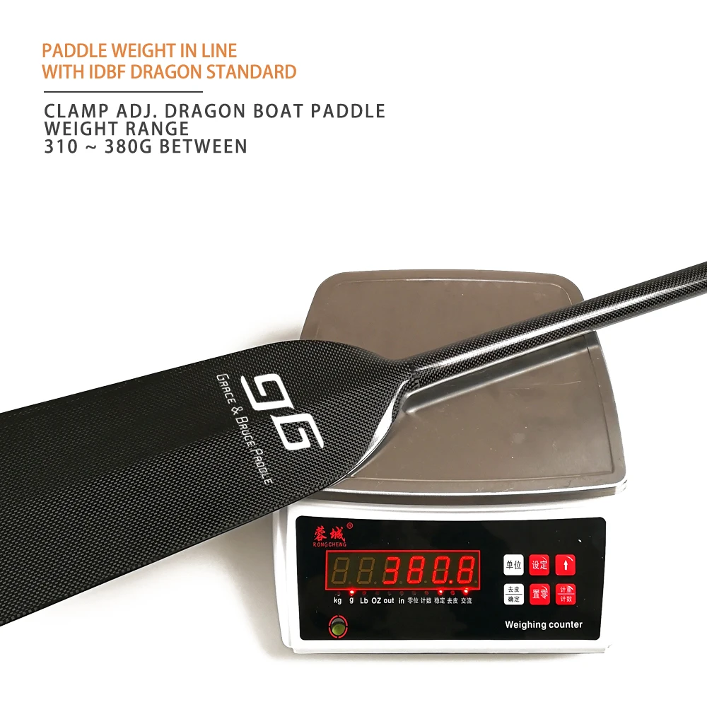 Сертифицированное весло IDBF для лодки-дракона фиксированной длины, весло из углеродного волокна для лодки-дракона