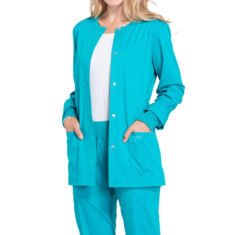 
Cheap Quality Antibacterial Fabric Fine Sewing Medical Hospital Uniform Nurse Scrub Suits 