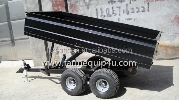 Agriculture Machinery 4 wheel farm trailer ,tractor end dump trailer ,Agriculture transport box trailer 2ton 3ton 4ton