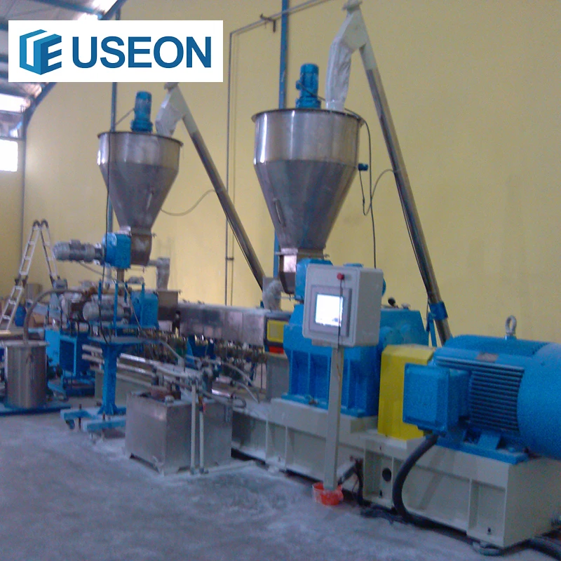 Двухступенчатая сажи двухшнековые для masterbatch Nanjing машина, экструдер водонепроницаемый пенополистирол